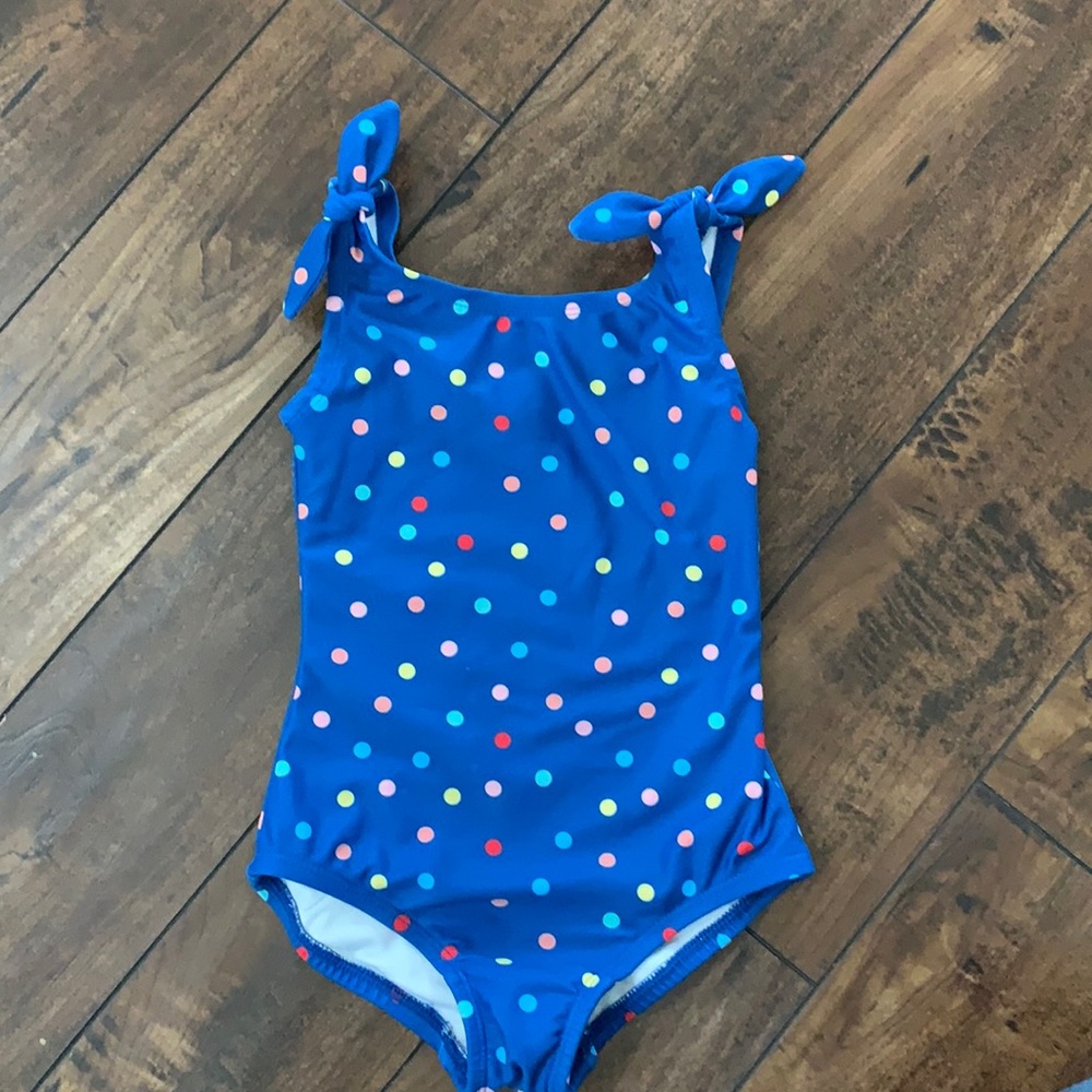 Hanna Andersson One Piece Swim Suit Baltic Blue